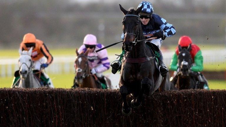 Menorah winning the Charlie Hall Chase at Wetherby