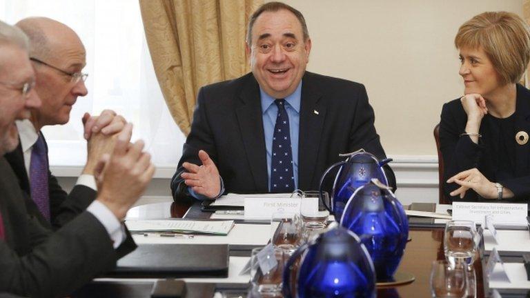 Alex Salmond at last Cabinet