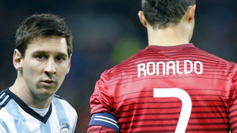 Lionel Messi and Cristiano Ronaldo