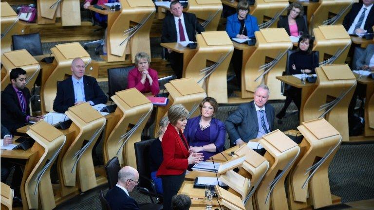 nicola sturgeon at Holyrood