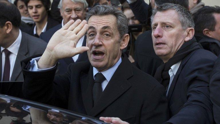 Nicolas Sarkozy after voting - 29 November