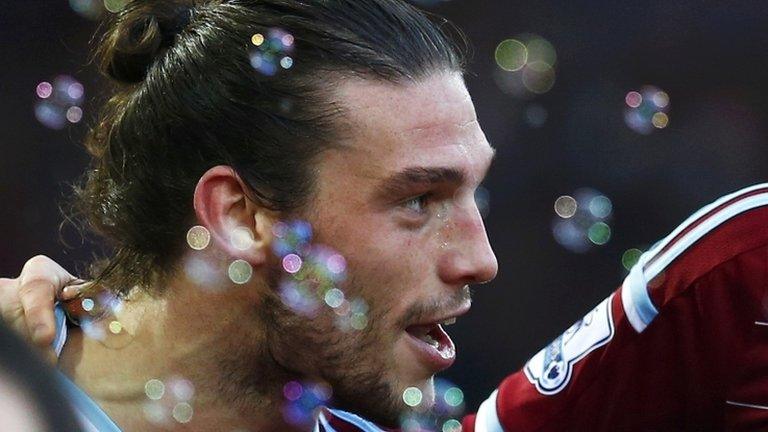 West Ham striker Andy Carroll