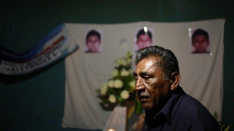 Ezequiel Mora during a vigil for his son, Alexander