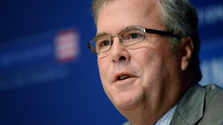 Jeb Bush appeared in Philadelphia, Pennsylvania, on 16 December 2014