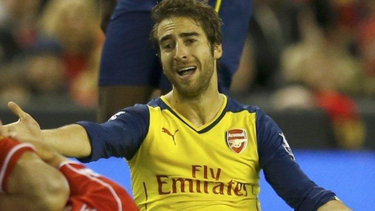 Arsenal midfielder Mathieu Flamini