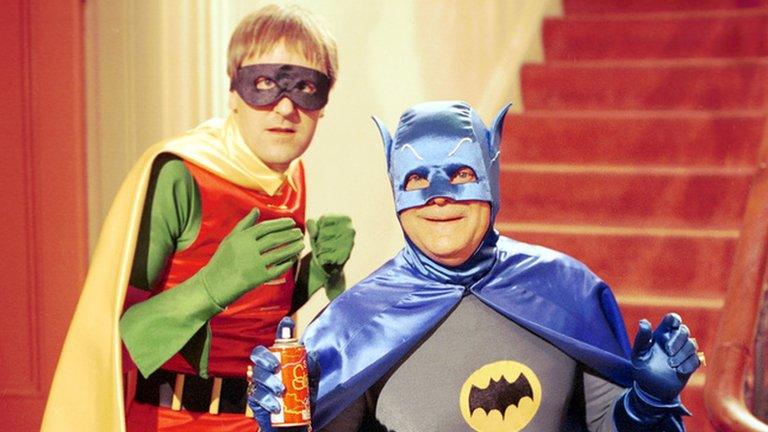 Del Boy and Rodney as Batman and Robin in the 1991 Only Fools and Horses Christmas Special