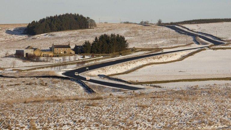 Snowy scene in UK