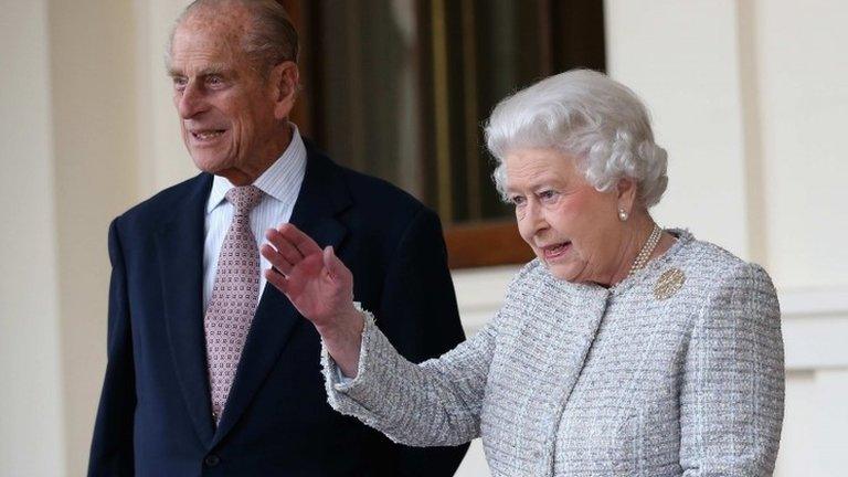 The Queen and Prince Philip in October 2014