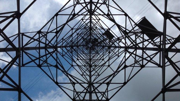 Pylon from below