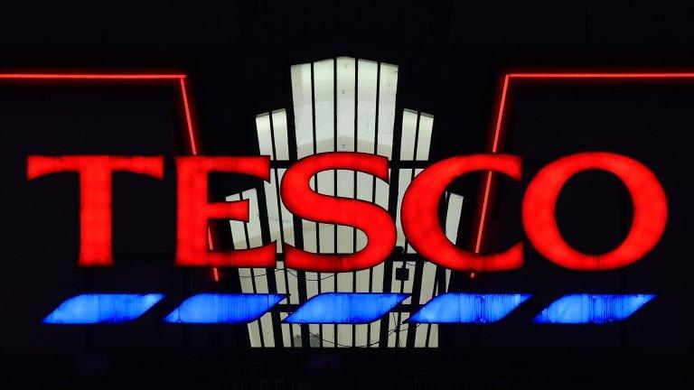 tesco sign