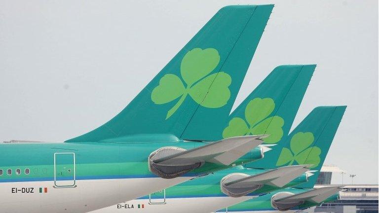 Aer Lingus plane tailfins