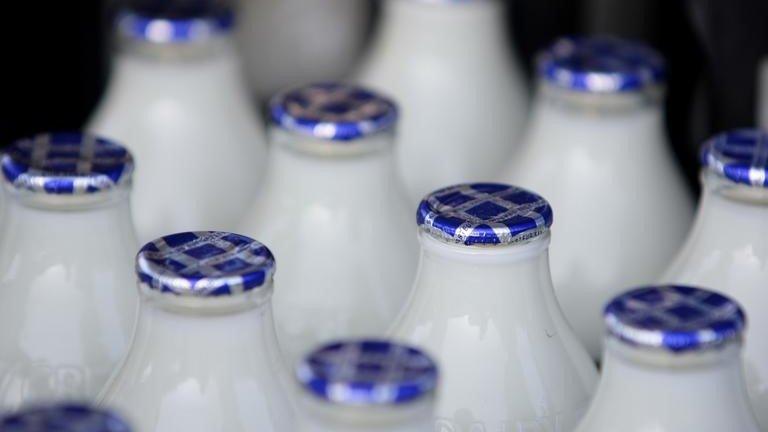 Milk bottles