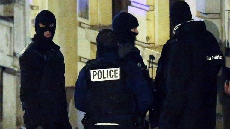 Belgian police in Verviers. Photo: 15 January 2015