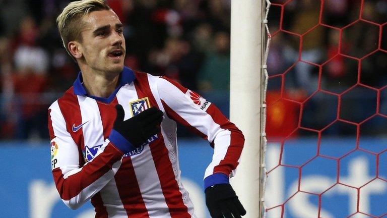 Antoine Griezmann celebrates