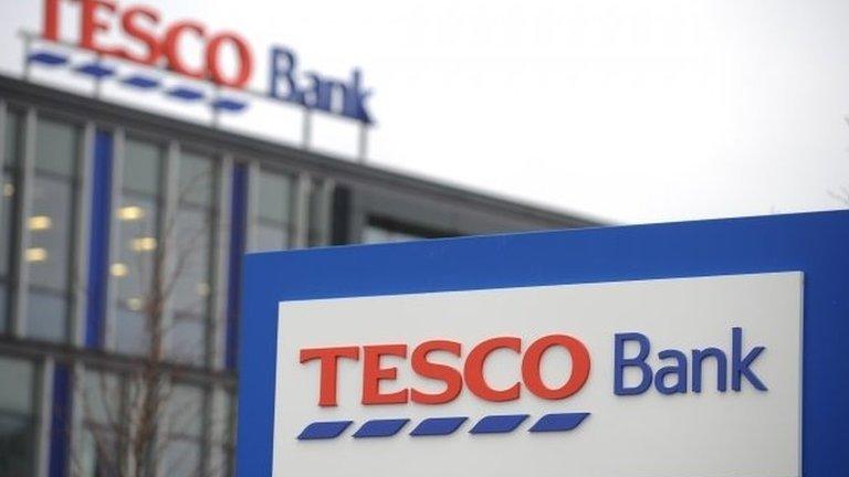 Tesco Bank office sign