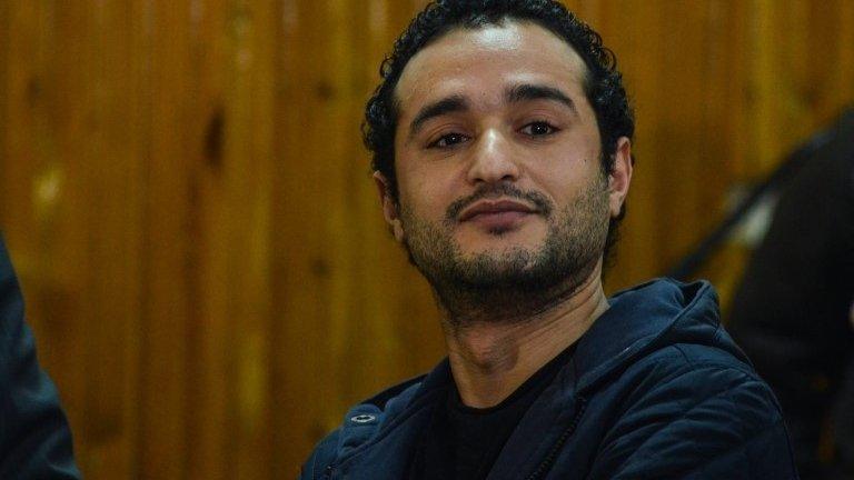 Campaigner Ahmed Douma in court, 4 February 2015