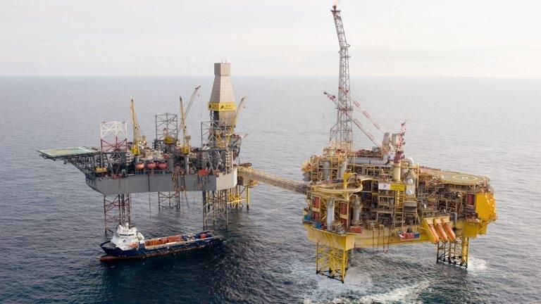 Total platform in North Sea