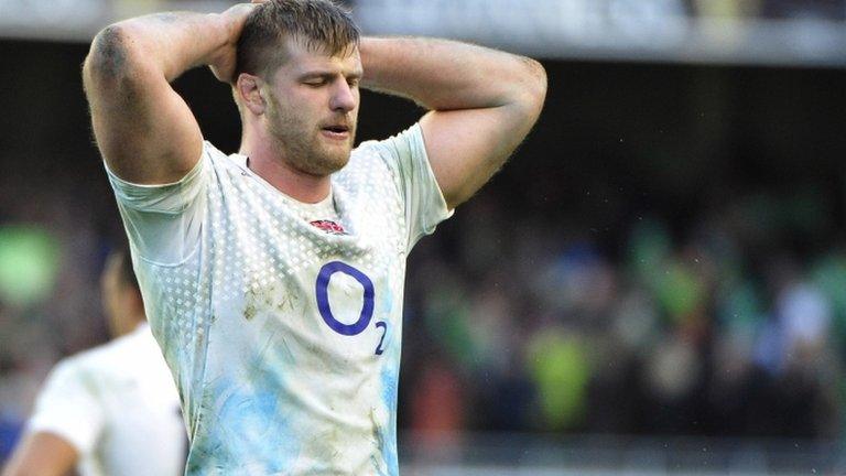 George Kruis looks dejected