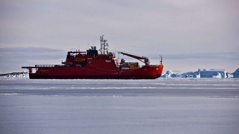 Australian icebreaker the Aurora Australis turned around in heavy ice to rescue a seriously ill expeditioner