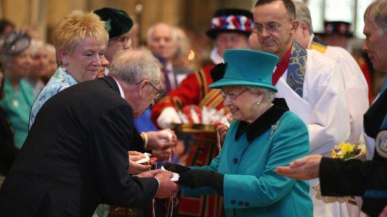 The Queen in Sheffield Cathedral