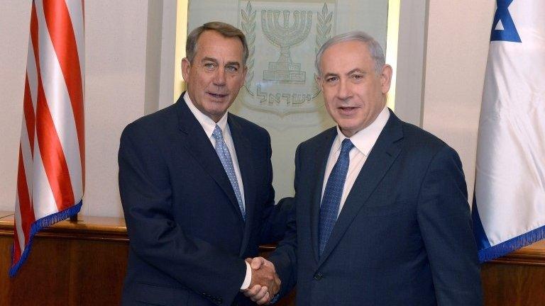 John Boehner and Bibi Netanyahu