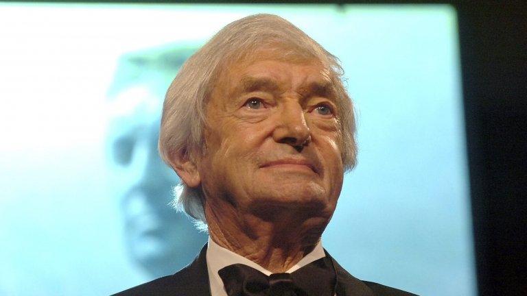 A file picture dated 5 February 2007 shows Australian cricket legend Richie Benaud giving a speech at the 2007 Allan Border Medal ceremony in Melbourne, Australia