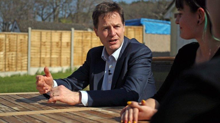 Nick Clegg talks to young people