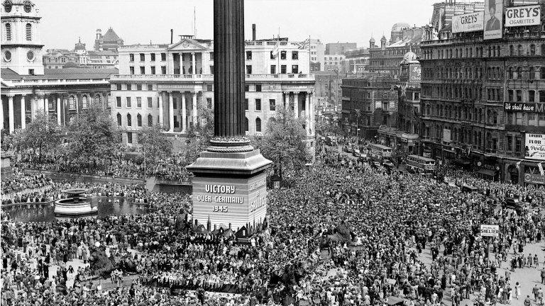 VE Day celebrations in London 1945