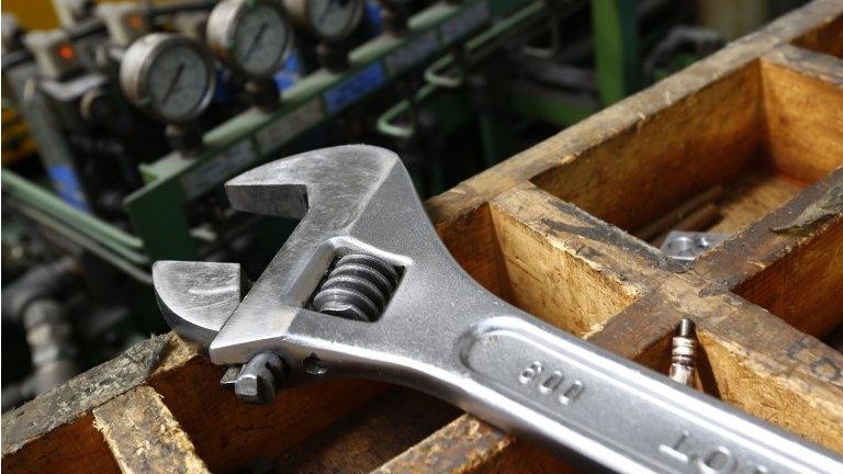 Spanner on workbench