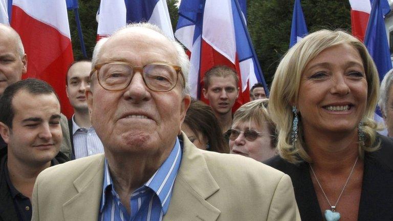 Jean-Marie Le Pen and Marine Le Pen