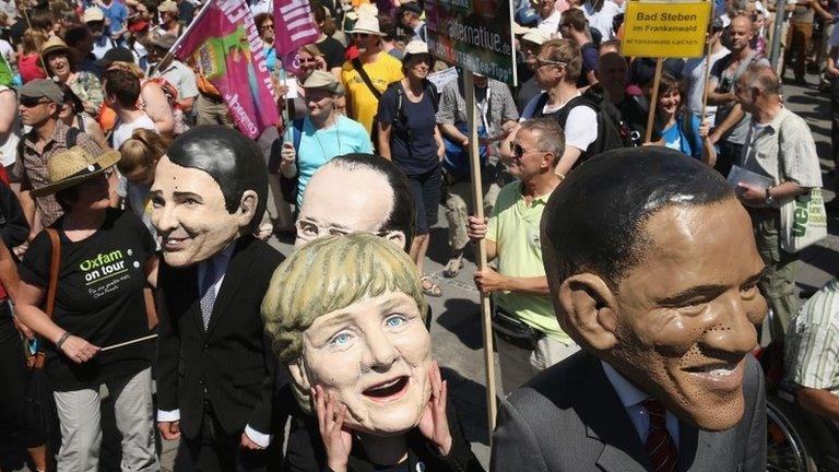 G7 protesters