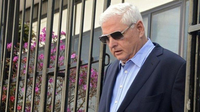 Ricardo Martinelli in Guatemala city on 29 January , 2015.