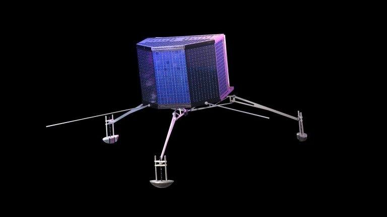 File photo: An artist's impression of the Philae lander