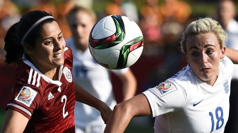 Toni Duggan competes for the ball