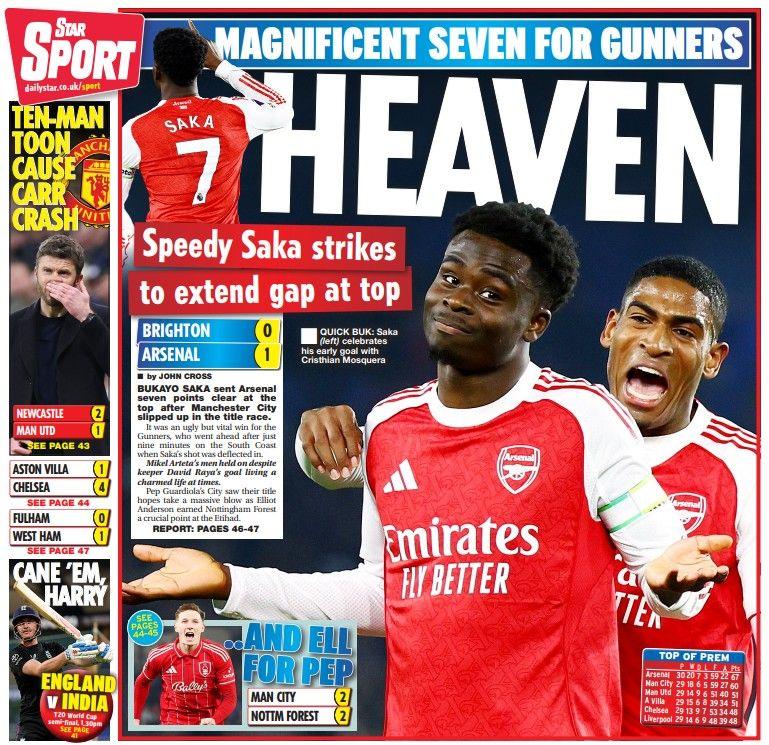 The Daily Star back page