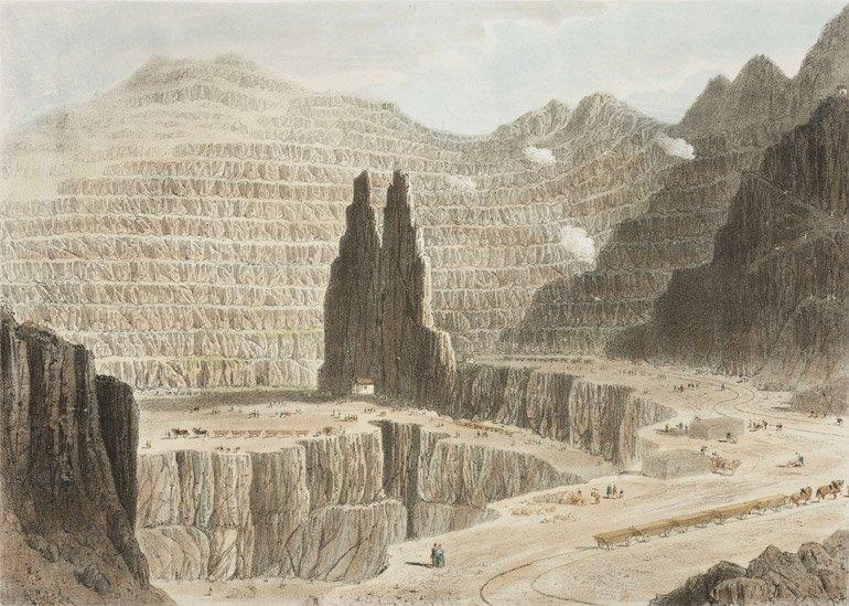 Newman & Co, Penrhyn Slate Quarries, near Bangor, Wales, 1842