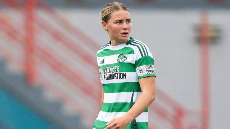 Maria McAneny scored her third goal of the season in Celtic's 4-2 win
