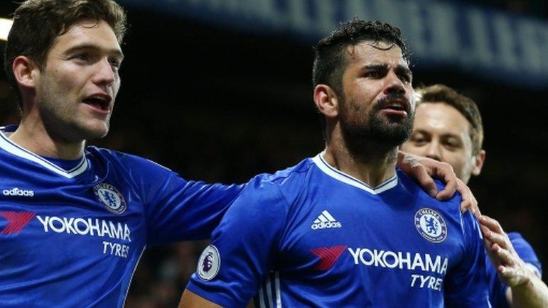 Chelsea players celebrate