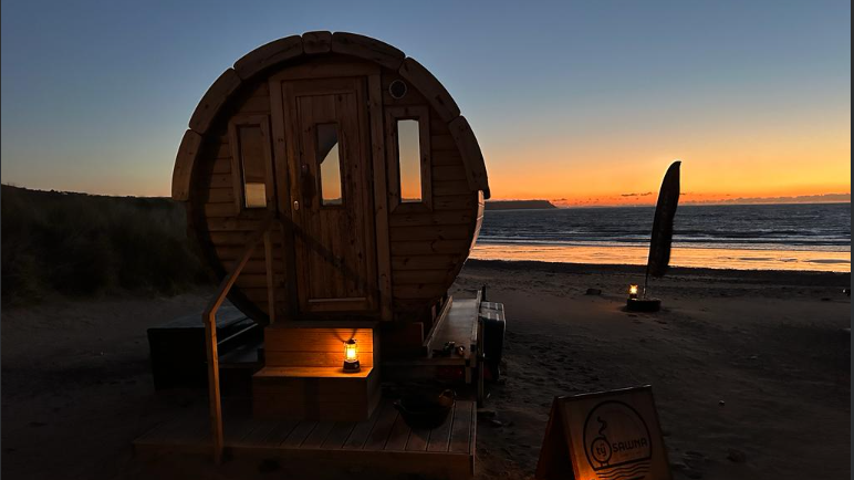 Sauna on the beach