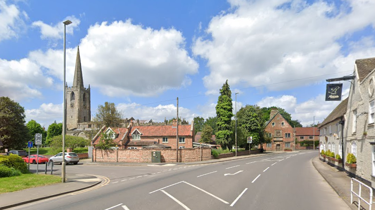 Streetview image from Google showing the centre of Bunny