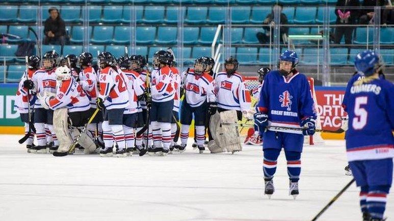 North Korea players celebrate