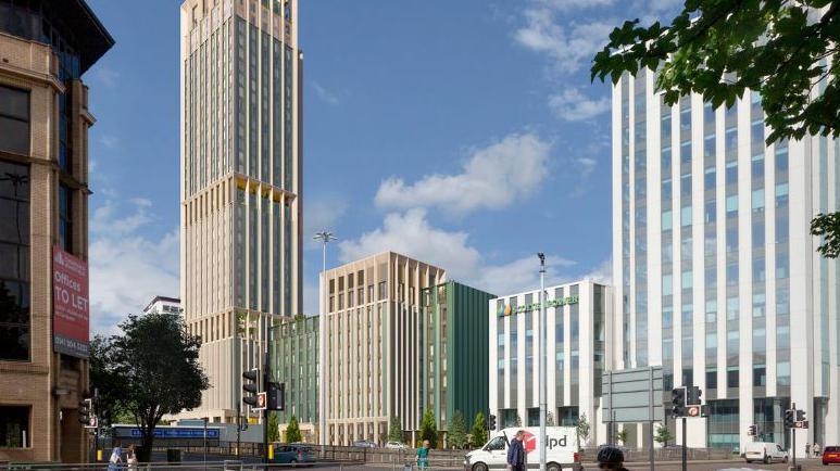 Plans for the 114-metre tall Ard development have been submitted for a former HMRC office