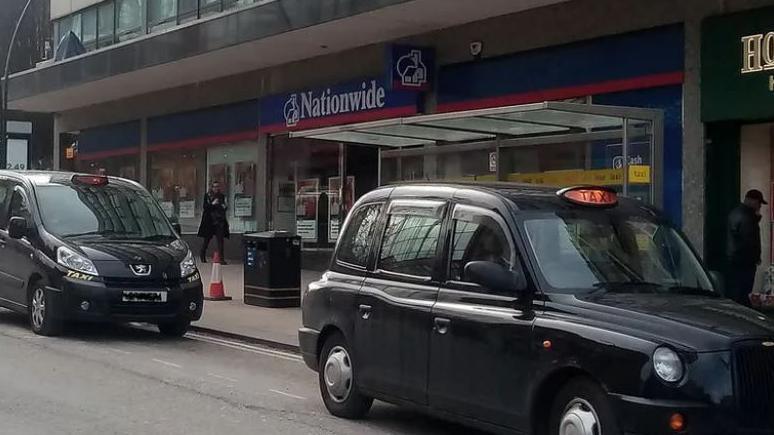 Taxis in Sheffield city centre