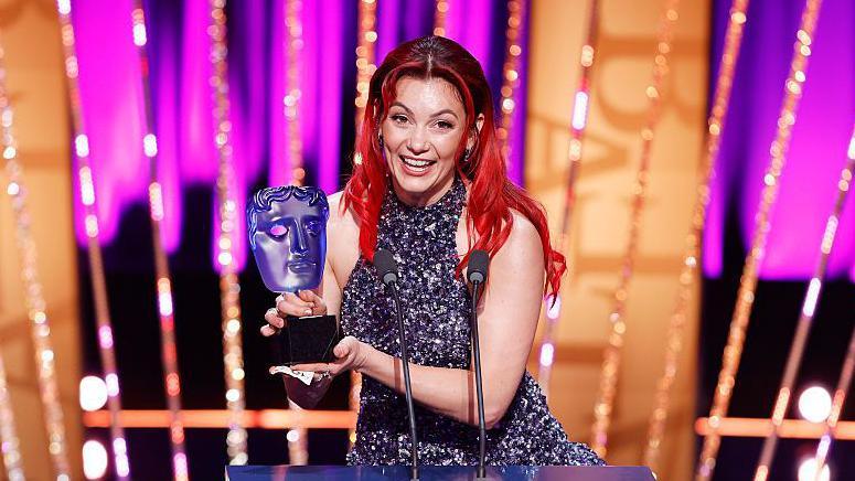 Diane Buswell with Bafta TV Award