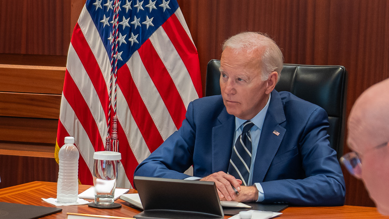 President Biden in the Situation Room at the White House