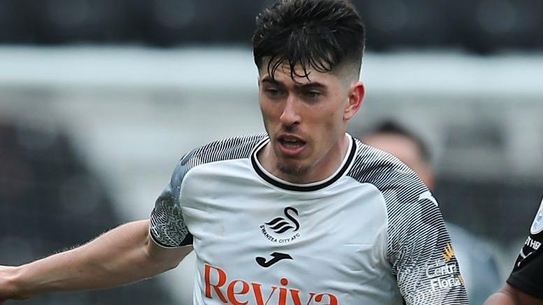 Josh Key in action for Swansea City