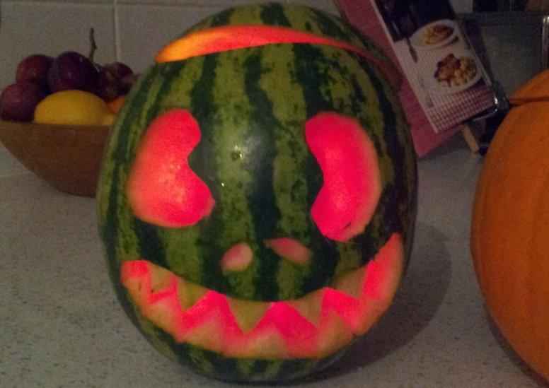 carved watermelon