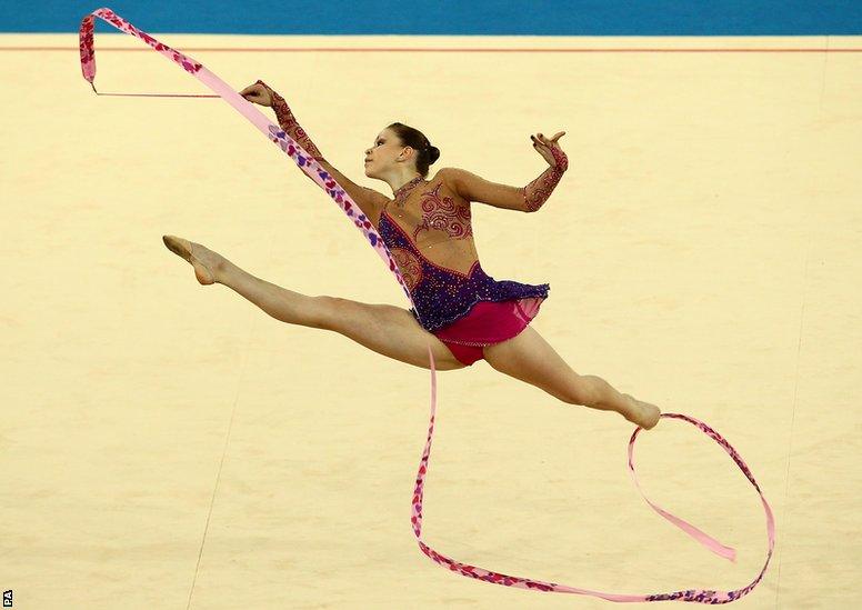 Delhi 2010: Frankie Jones claimed gymnastic silver for Wales in the hoop final.