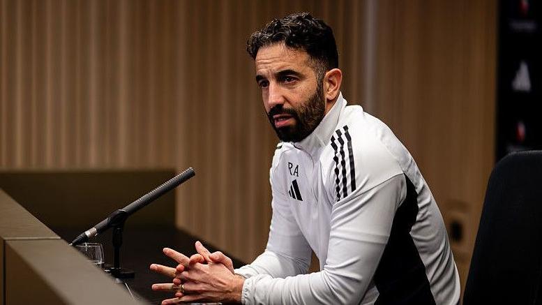 Manchester United head coach Ruben Amorim