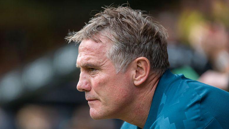 Wrexham boss Phil Parkinson has an intense look on his face